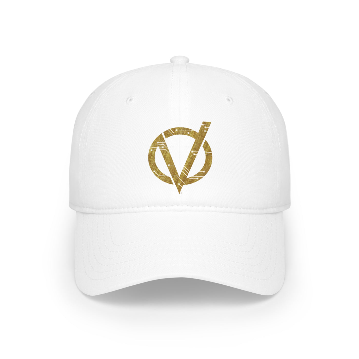 Circuit V Logo Velcro Closure White Cap