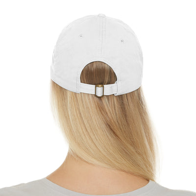 Circuit V Logo (Large) on Round Leather Patch Dad Hat
