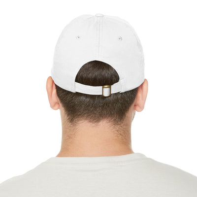 Circuit V Logo on Round Leather Patch Dad Hat