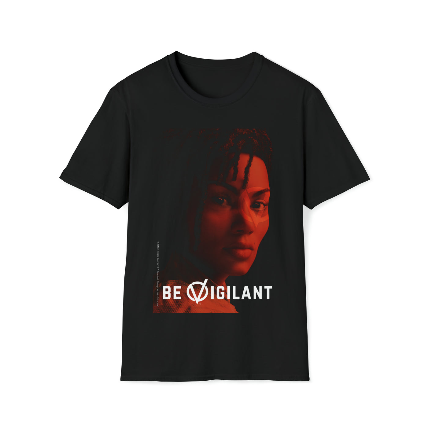 Red Mood + Slogan Captain Alicia Conrad T-Shirt
