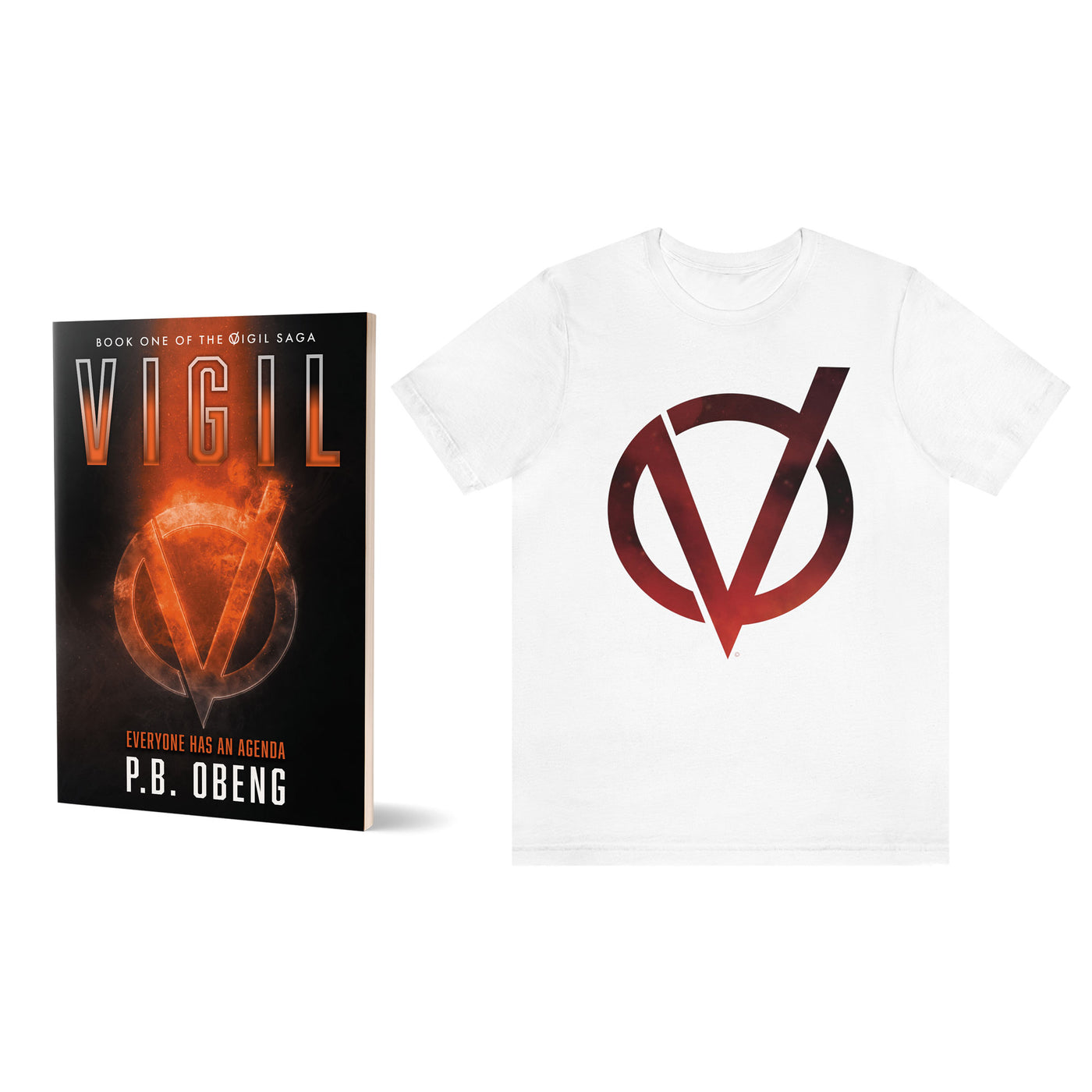 Vigil Paperback and T-Shirt Bundle