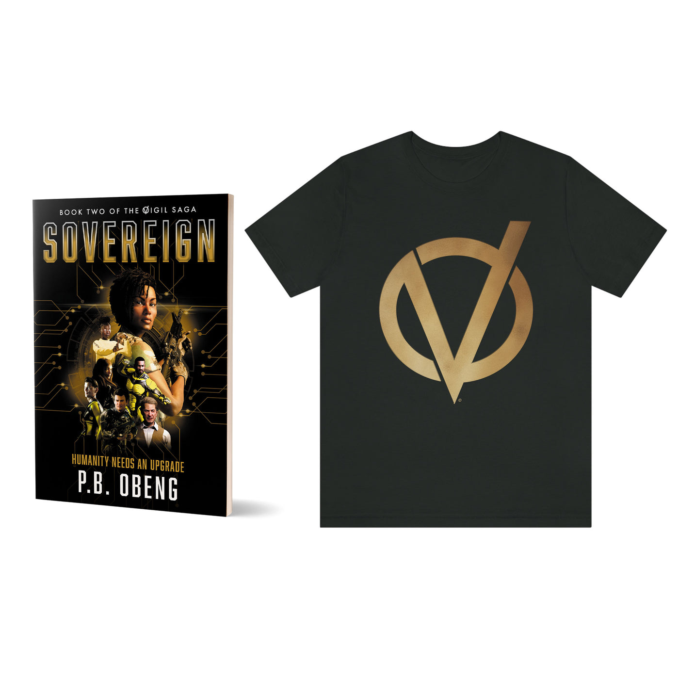 Sovereign Paperback and T-Shirt Bundle
