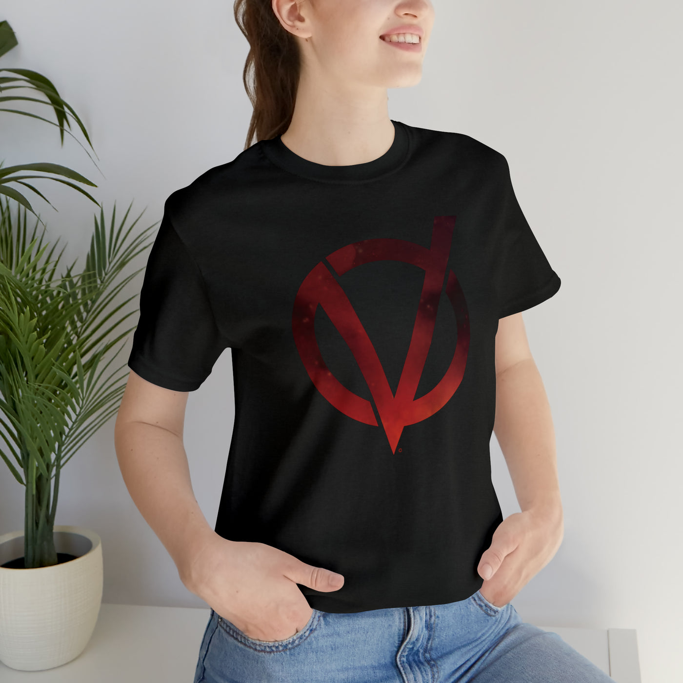 Fire V Logo Soft Cotton Unisex Jersey Short Sleeve Tee