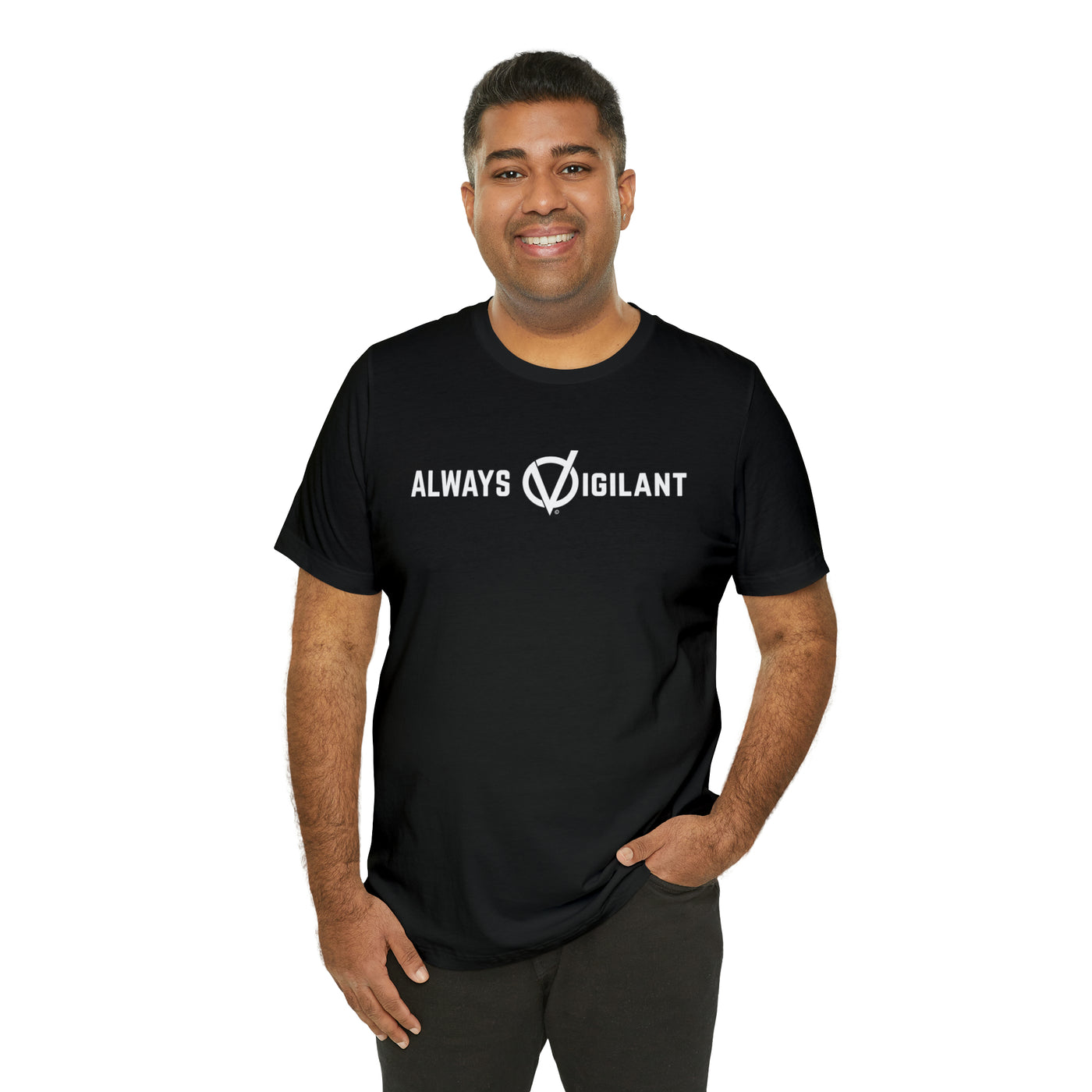 Always Vigilant Slogan Unisex Soft Cotton Tee