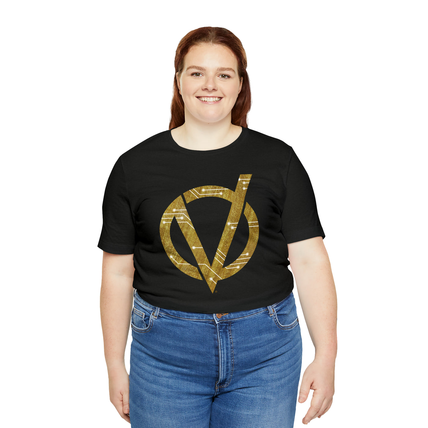 Circuit V Logo Soft Cotton Unisex Jersey Short Sleeve Tee