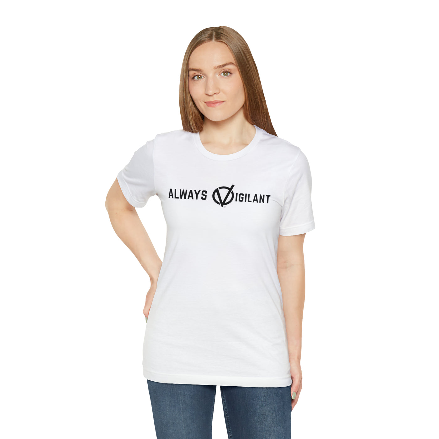 Always Vigilant Slogan Unisex Soft Cotton Tee