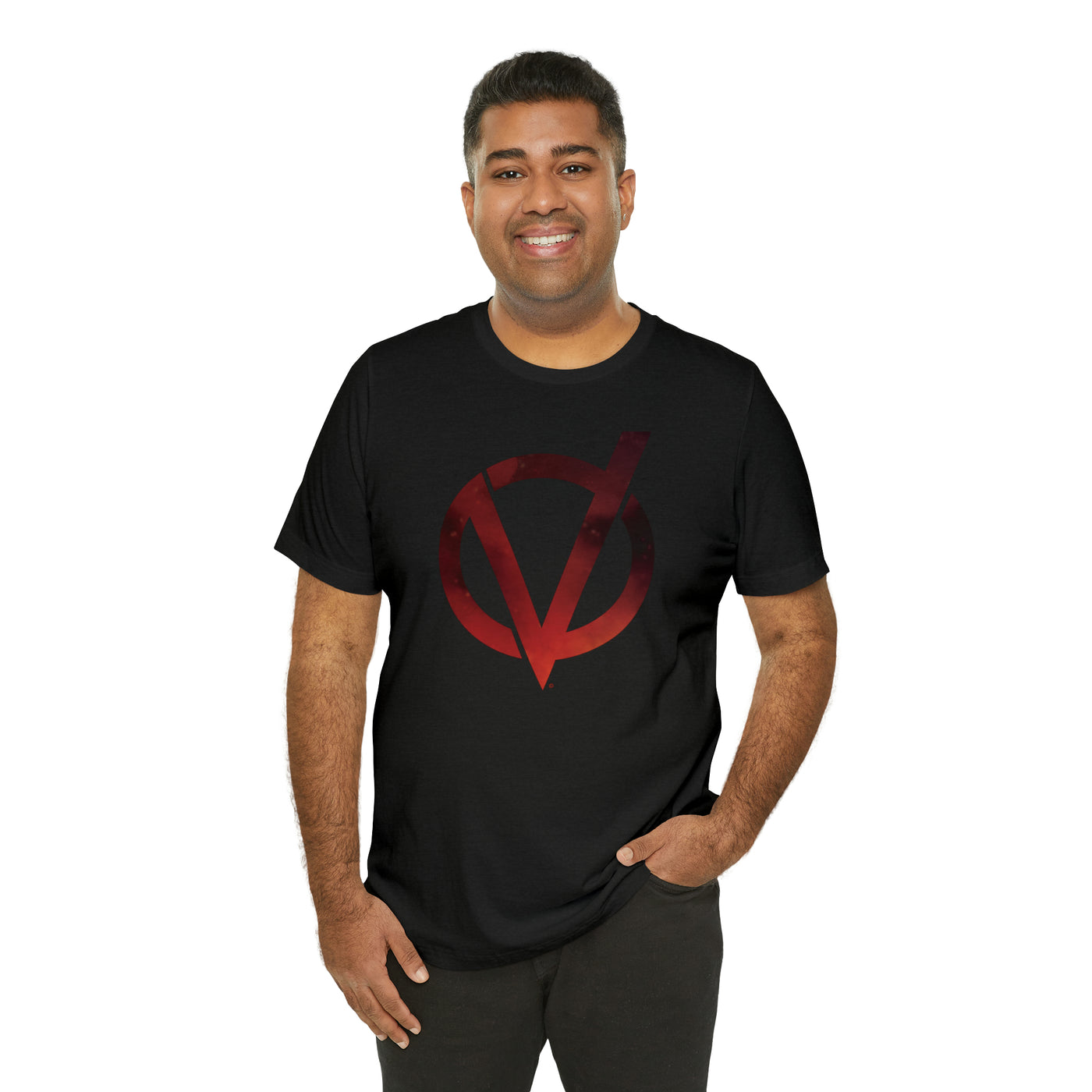 Fire V Logo Soft Cotton Unisex Jersey Short Sleeve Tee