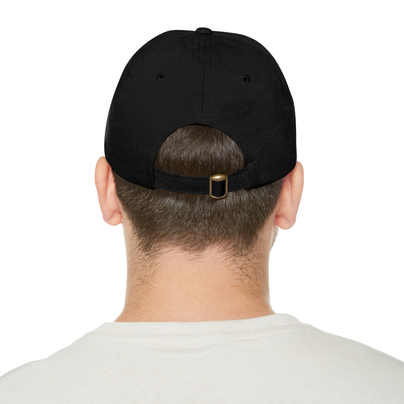 Circuit V Logo on Round Leather Patch Dad Hat