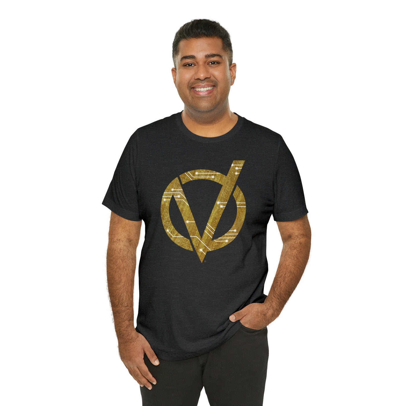 Circuit V Logo Soft Cotton Unisex Jersey Short Sleeve Tee