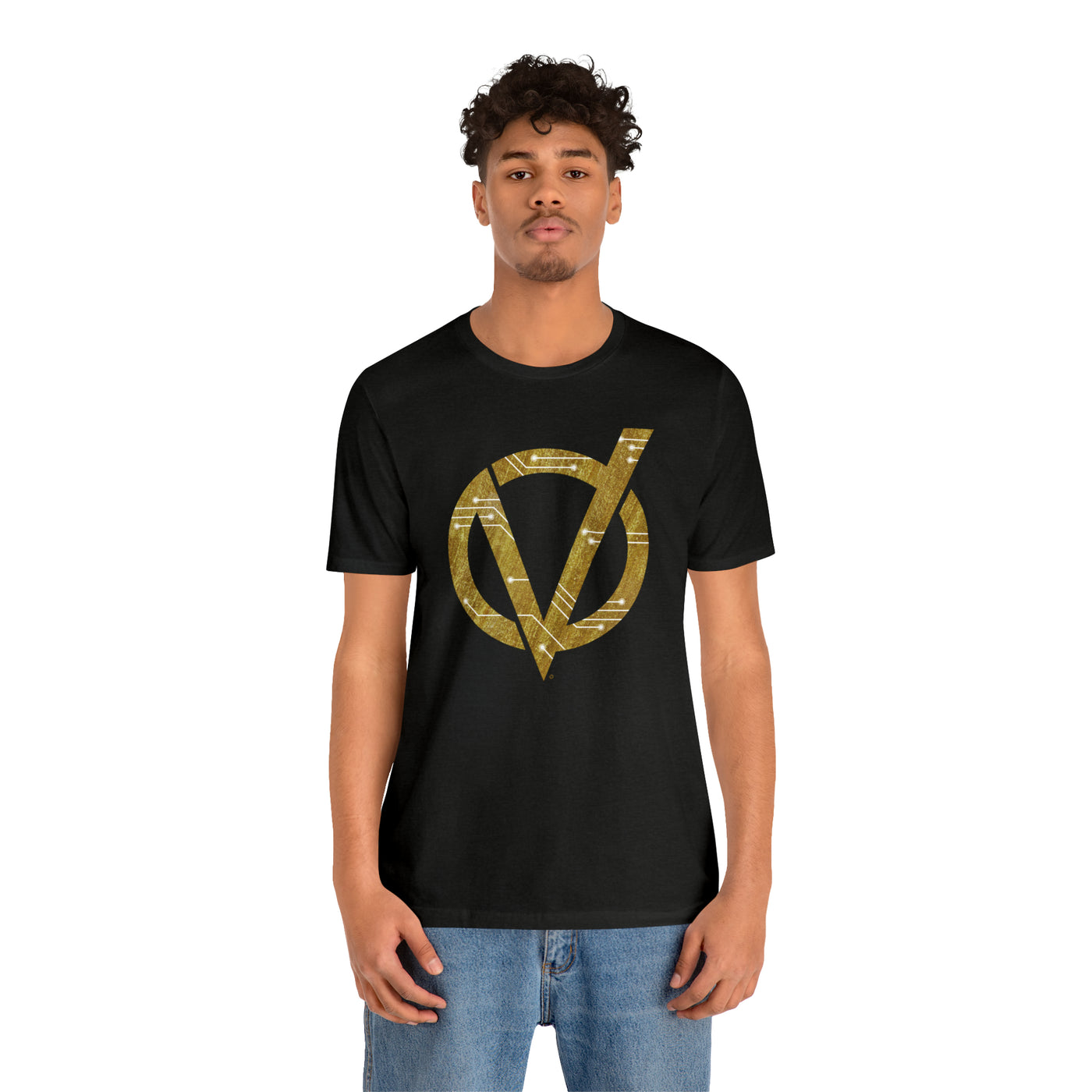 Circuit V Logo Soft Cotton Unisex Jersey Short Sleeve Tee