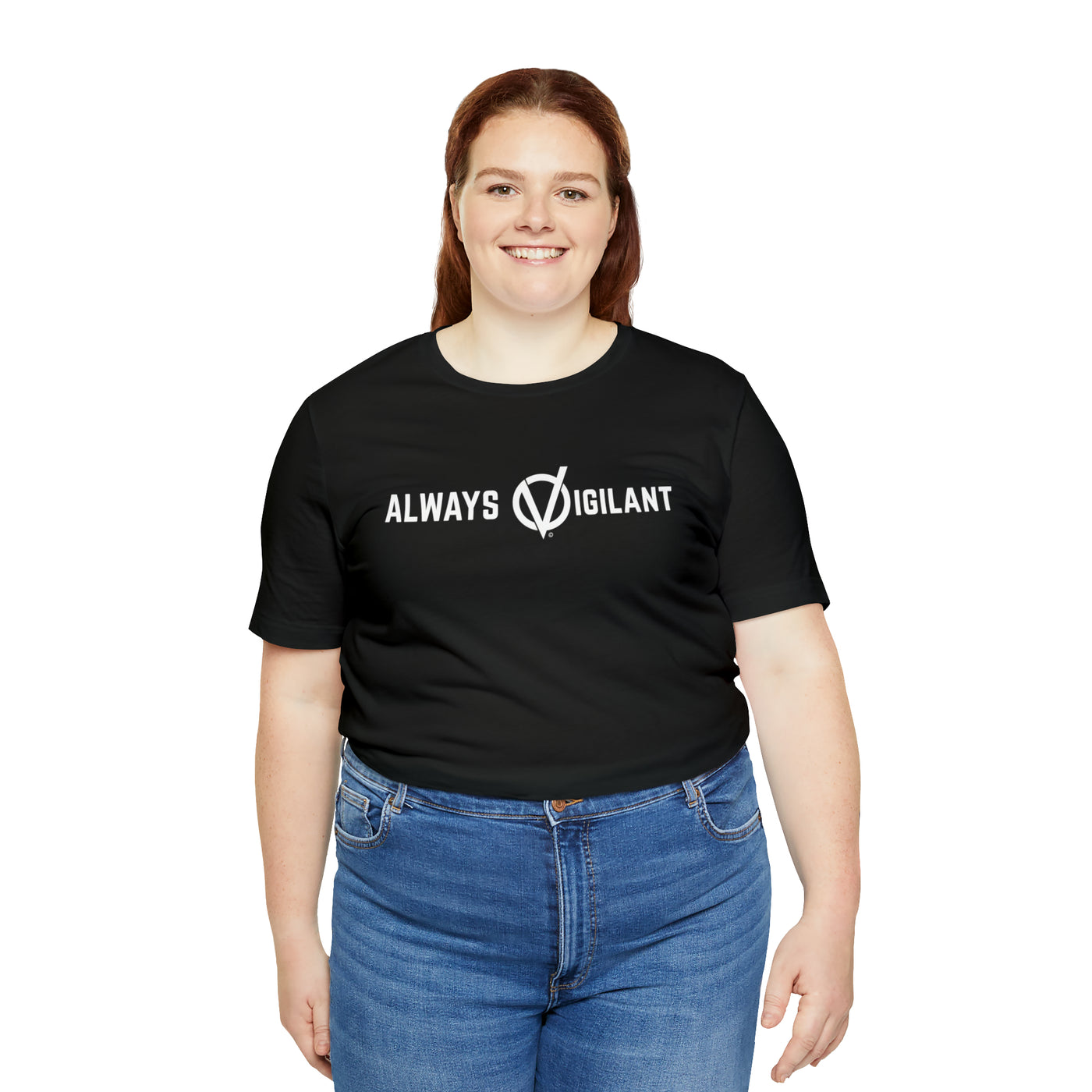 Always Vigilant Slogan Unisex Soft Cotton Tee