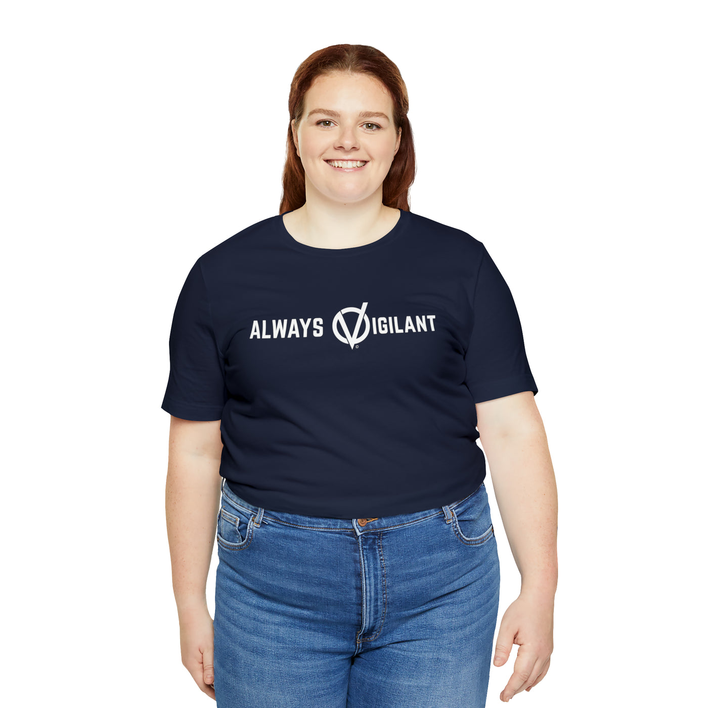 Always Vigilant Slogan Unisex Soft Cotton Tee