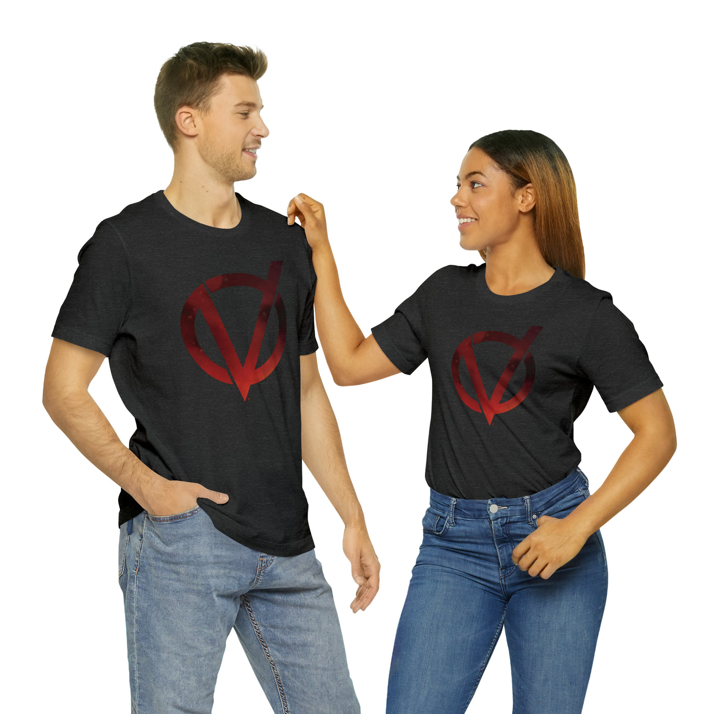 Fire V Logo Soft Cotton Unisex Jersey Short Sleeve Tee