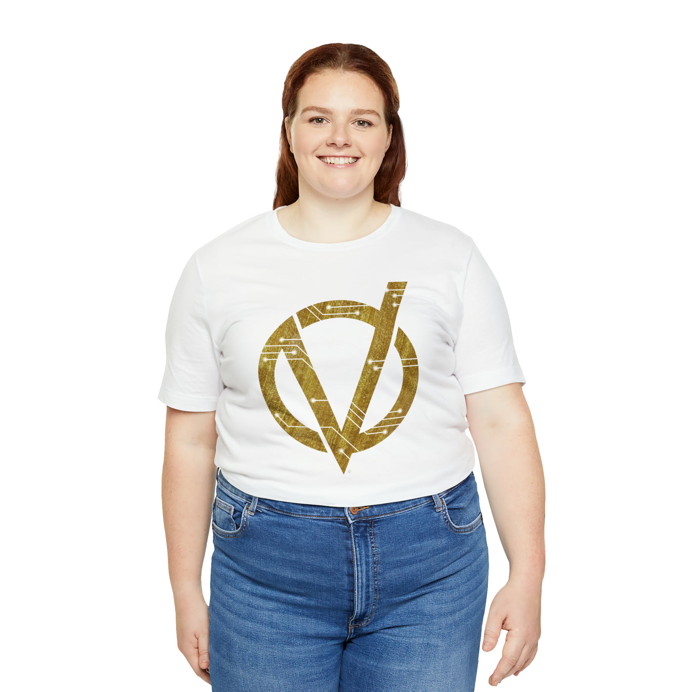 Circuit V Logo Soft Cotton Unisex Jersey Short Sleeve Tee