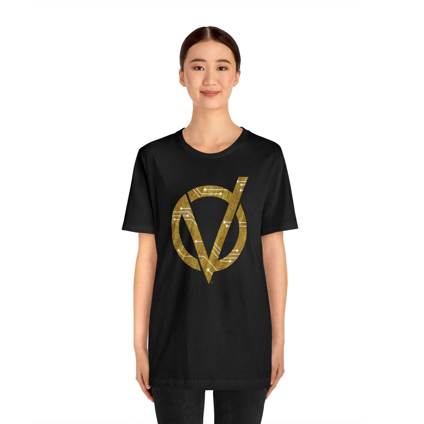 Circuit V Logo Soft Cotton Unisex Jersey Short Sleeve Tee