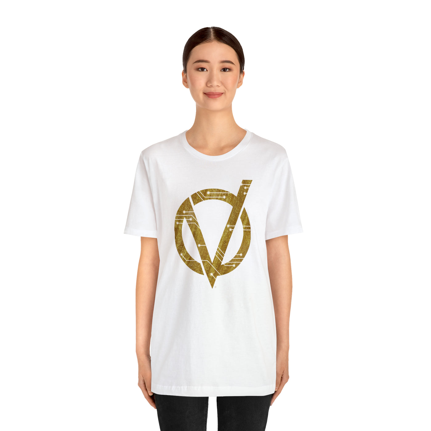 Circuit V Logo Soft Cotton Unisex Jersey Short Sleeve Tee