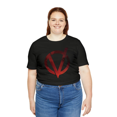 Fire V Logo Soft Cotton Unisex Jersey Short Sleeve Tee