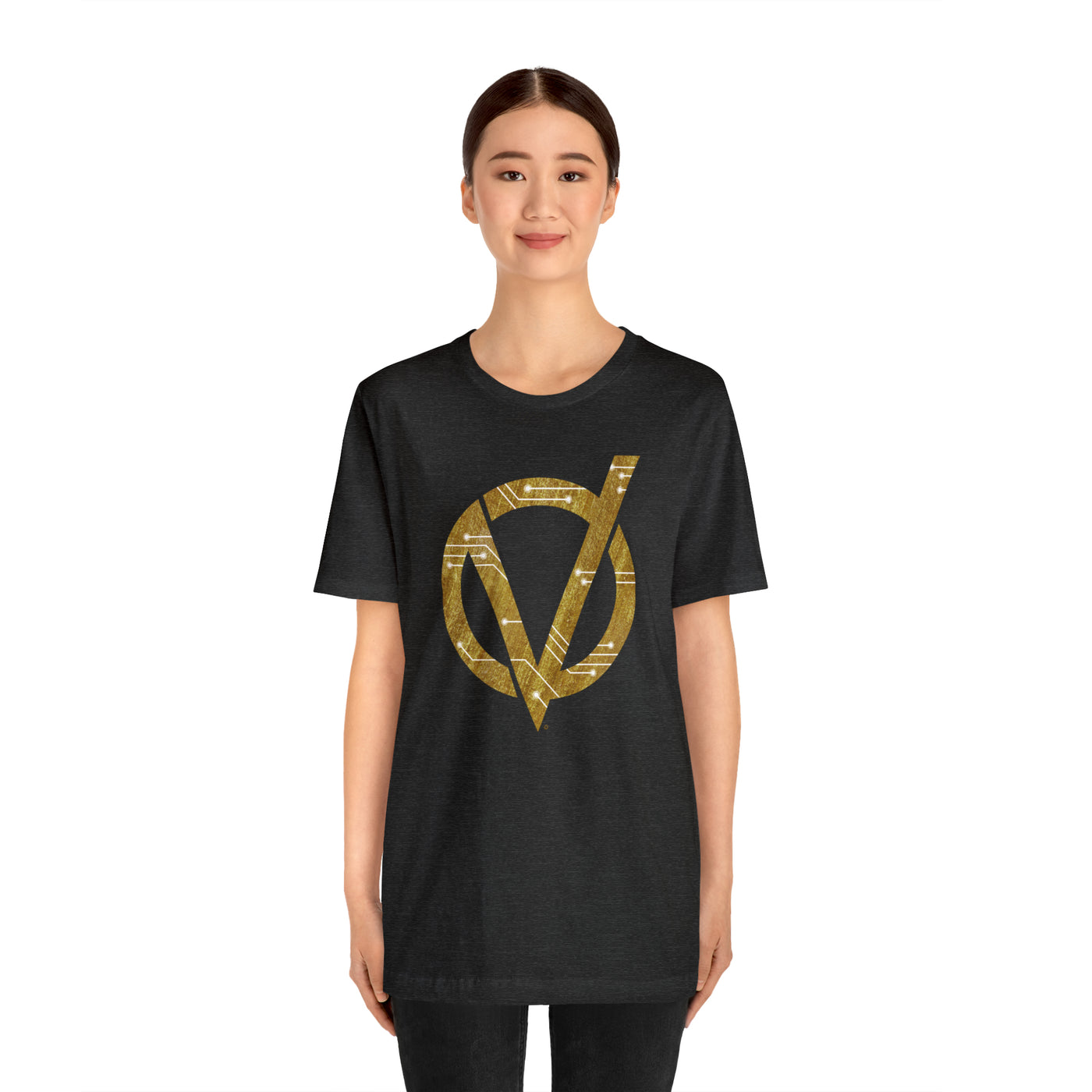 Circuit V Logo Soft Cotton Unisex Jersey Short Sleeve Tee