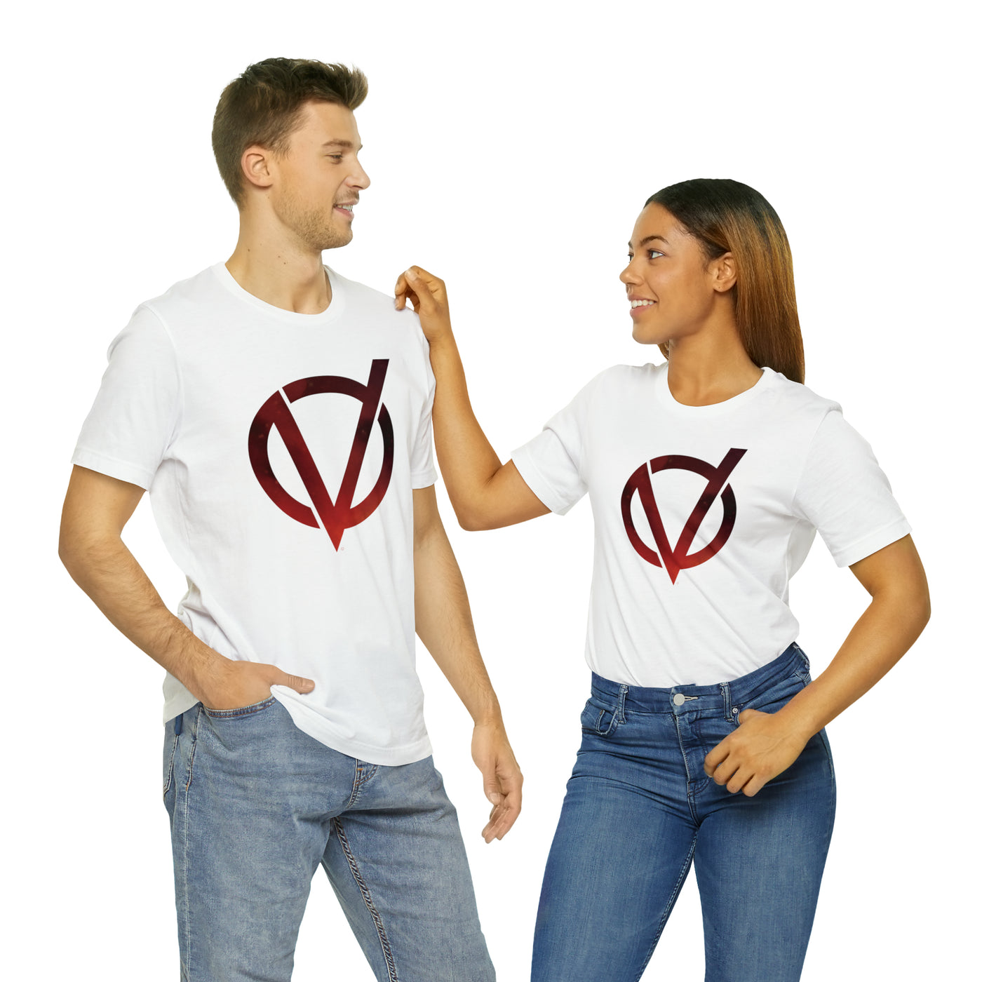 Fire V Logo Soft Cotton Unisex Jersey Short Sleeve Tee